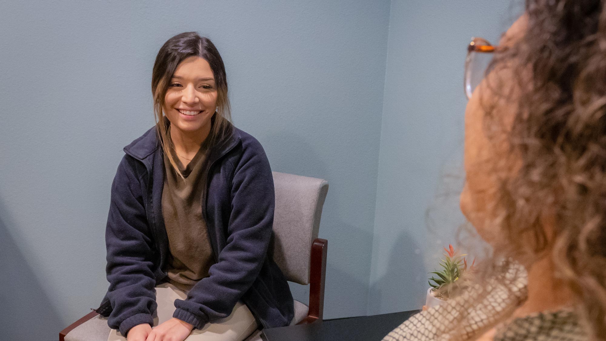 Patient with Mental Health Care Provider at Community Health Centers of South Central Texas SALUD MENTAL
