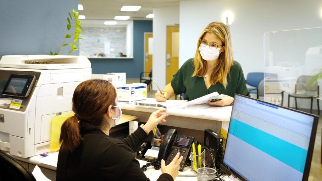 CHCSCT Locations Gonzales, TX - Filling out new patient forms and insurance or medicaid forms