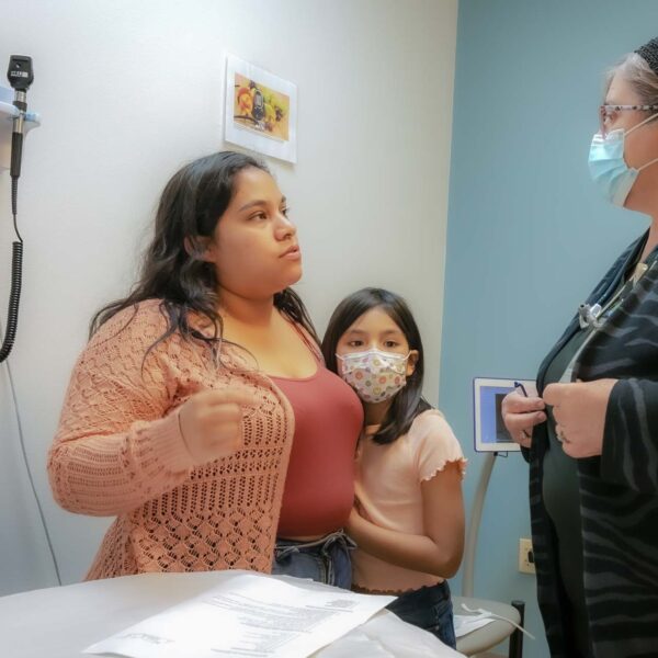 nurse with patient Community Health Centers of South Central Texas Women's Services Salud de la mujer