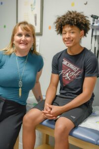 Nurse Cassandra with Patient