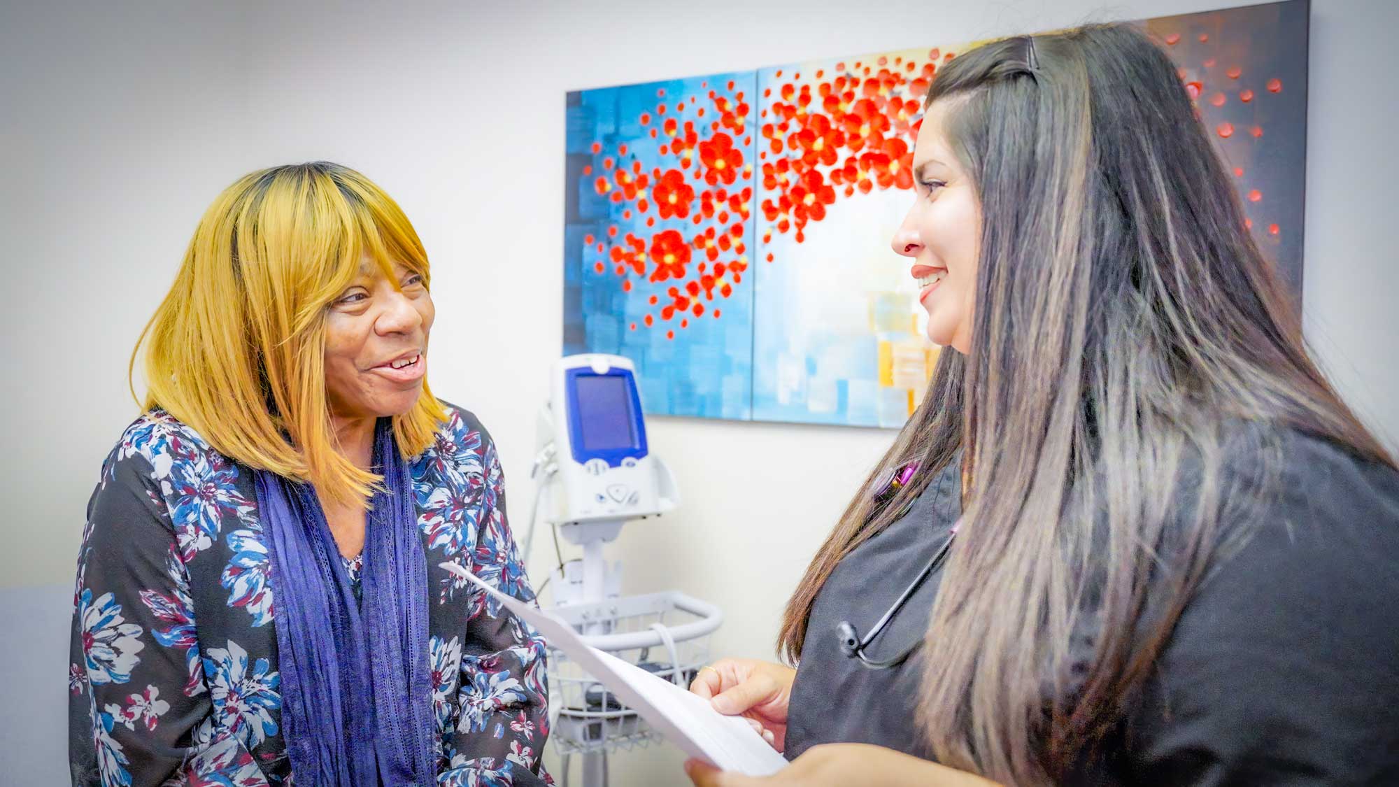 Patient with Nurse in Elgin