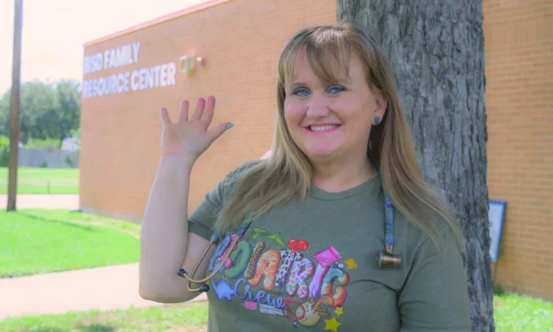 Nurse Cassandra at the Bastrop ISD Health Center in Bastrop, TX